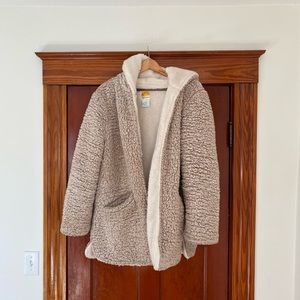 C&C California hooded sherpa fleece coat